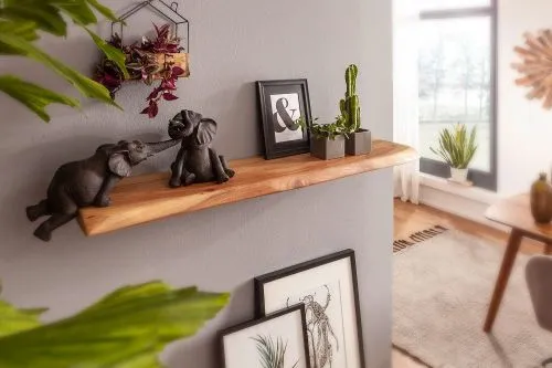 Wandregal Ozy | Akazie massiv | natur