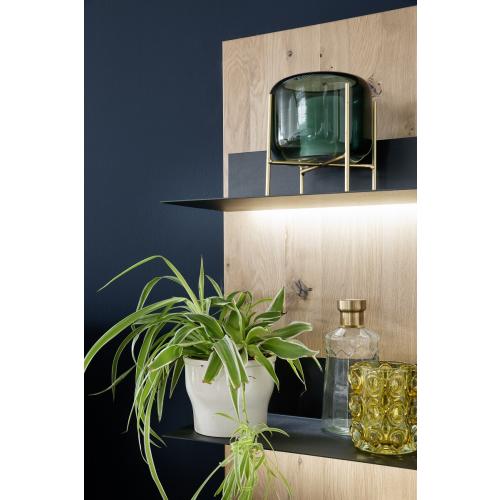 Wandregal Salerno 2 | Balkeneiche Bianco | LED Beleuchtung