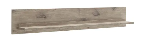 Wandregal Santerno Wildeiche | LED-Beleuchtung