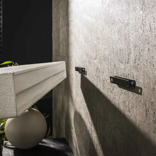 Wandregal Sara | Marmorlook | weiß | 100 cm