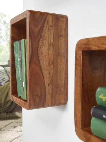 Wandregal Set Boha | 3-teilig | Sheesham holz