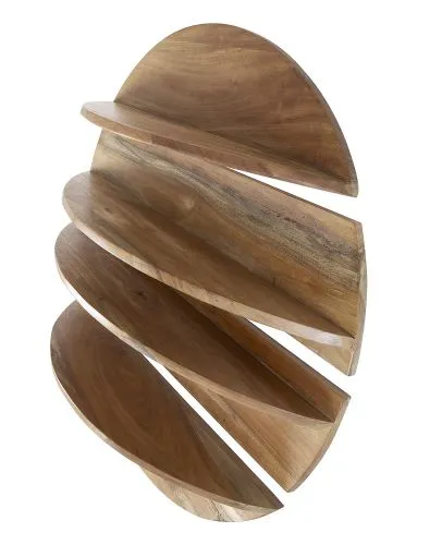 Wandregal set Comb 4-teilig | Neembaum massiv | naturel