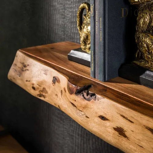 Wandregal Set Sole 3-teilig | Akazie massiv | natur