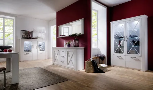 Wandspiegel Georgia | Pinie weiß | Spiegel Landhausstil