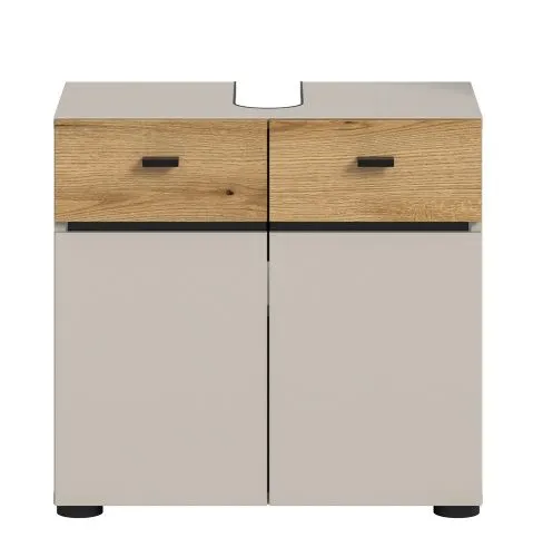 Waschbeckenunterschrank Aqua | Kaschmir / Evoke Oak