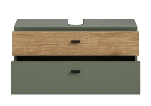 Waschbeckenunterschrank Aqua | Sage Green / Evoke Oak