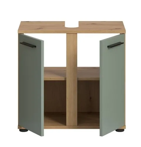 Waschbeckenunterschrank Blake | Salbei / Artisan Eiche