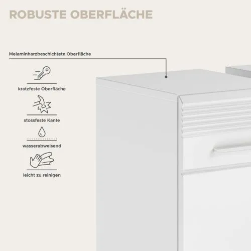 Waschbeckenunterschrank Linus | weiß Hochglanz