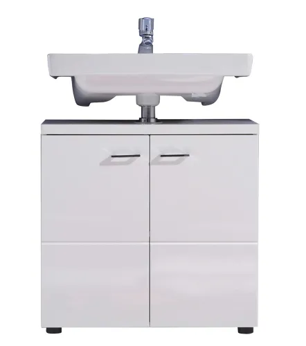Waschbeckenunterschrank Nightlife | weiß Hochglanz