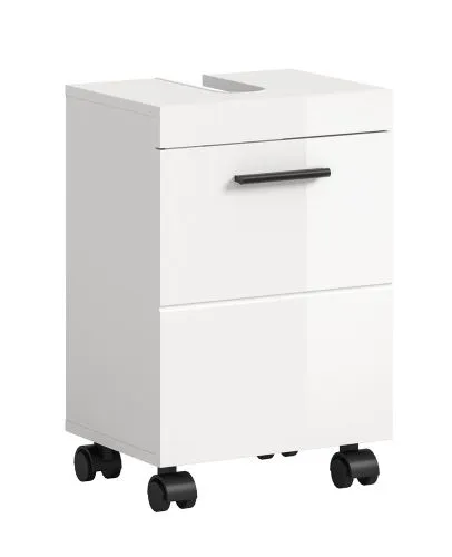 Waschbeckenunterschrank Nova | weiß Hochglanz