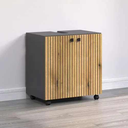 Waschbeckenunterschrank Pure Bliss 1, Evoke Eiche Dekor – Ansicht 4