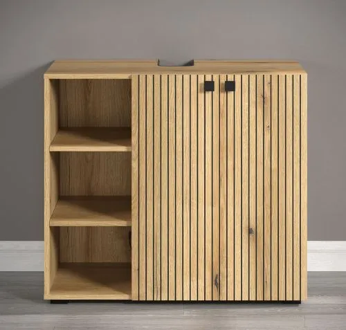 Waschbeckenunterschrank Pure Bliss 2, Evoke Eiche Dekor – Ansicht 3