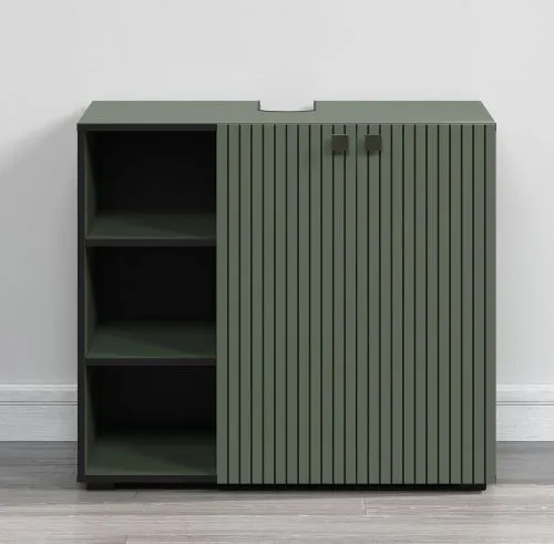 Waschbeckenunterschrank Pure Bliss 2, Grün Dekor – Ansicht 2