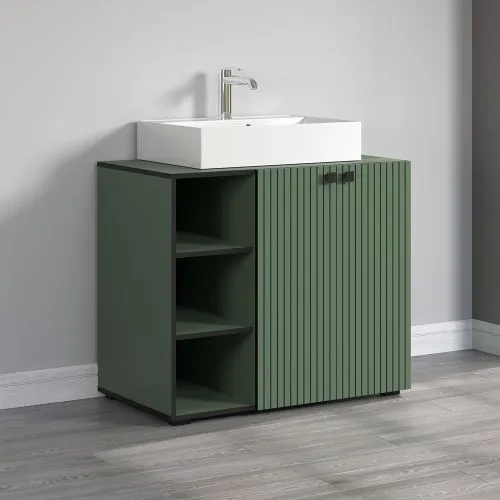 Waschbeckenunterschrank Pure Bliss 2, Grün Dekor – Ansicht 4