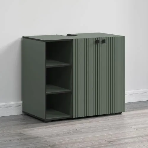Waschbeckenunterschrank Pure Bliss 2, Grün Dekor – Ansicht 5