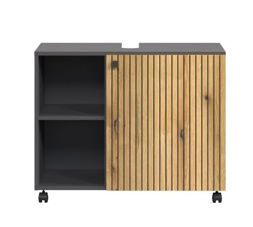 Waschbeckenunterschrank Pure Bliss, Evoke Eiche Dekor – Ansicht 3