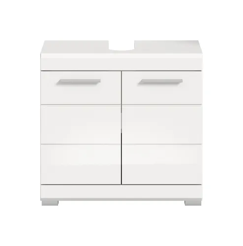 Waschbeckenunterschrank Scout | weiß Hochglanz / weiß