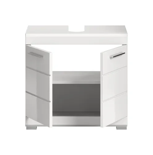 Waschbeckenunterschrank Scout | weiß Hochglanz / weiß
