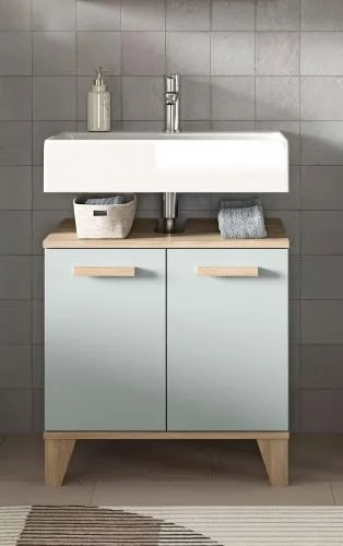 Waschbeckenunterschrank Star | hellgrün / Eiche