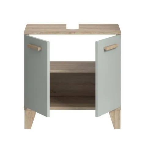 Waschbeckenunterschrank Star | hellgrün / Eiche