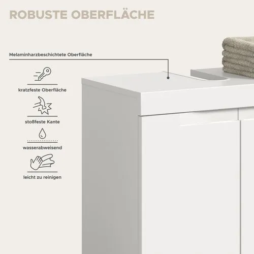 Waschbeckenunterschrank Viana | weiß