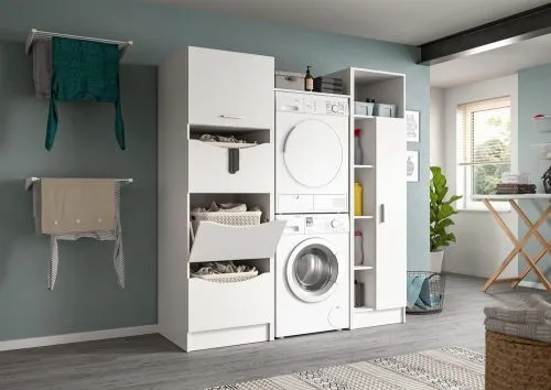 Waschmaschinenschrank Free 1 | weiß