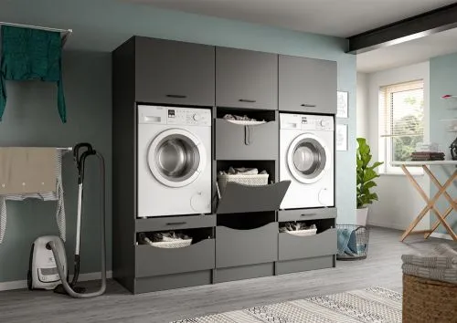 Waschmaschinenschrank Free | anthrazit