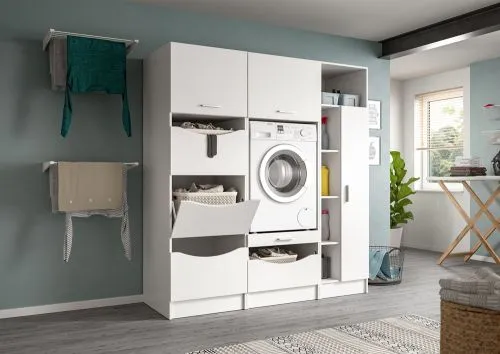 Waschmaschinenumbau Set Free 2 | 3-teilig | weiß