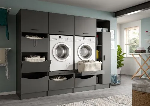 Waschmaschinenumbau Set Free 2 | anthrazit | 4-teilig