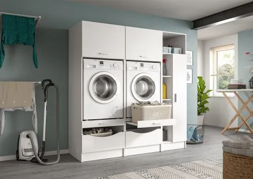 Waschmaschinenumbau Set Free 3 | weiß | 3-teilig