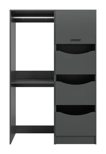 Waschmaschinenumbau Set Free 5 | anthrazit | 2-teilig