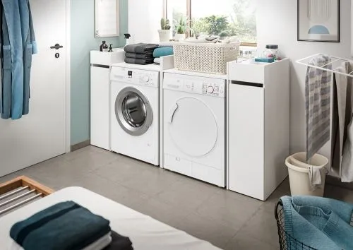 Waschmaschinenumbau Set Free | weiß | 3-teilig