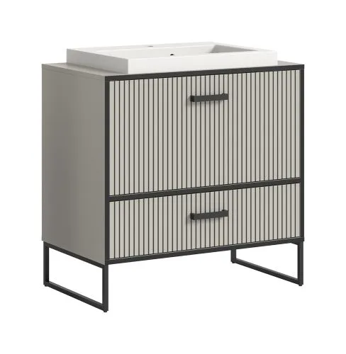 Waschtisch Bagno | mit Schubkästen | Kaschmir | inkl. Waschbecken