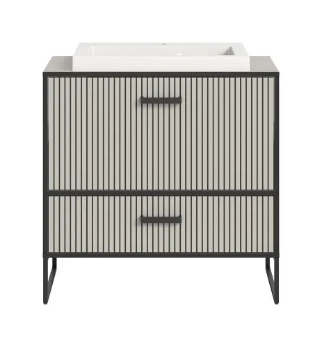 Waschtisch Bagno | mit Schubkästen | Kaschmir | inkl. Waschbecken