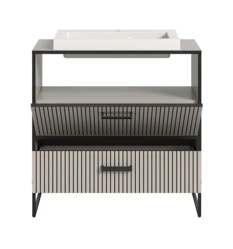 Waschtisch Bagno | mit Schubkästen | Kaschmir | inkl. Waschbecken