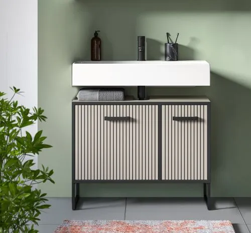 Waschtisch Bagno | mit Türen | Kaschmir