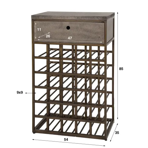 Weinschrank Du-Vin | Ferro | Antike bronze