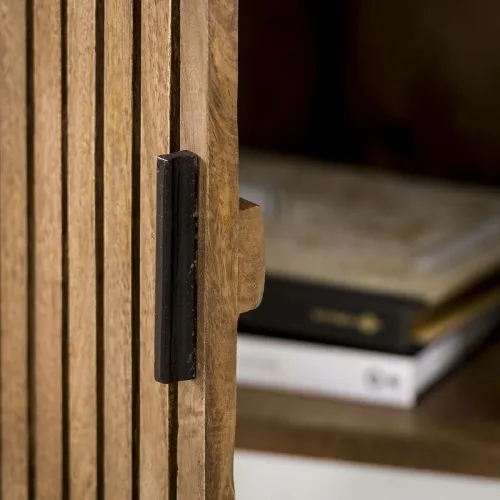 Weinschrank Dwina | Mangoholz | Sandfarben