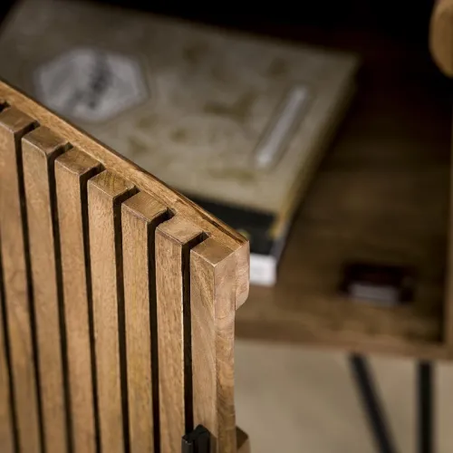 Weinschrank Dwina | Mangoholz | Sandfarben