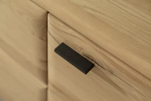 Wohnkombination 3 Girona | Ast / Balkeneiche | 3-teilig | LED Beleuchtung TV-Board