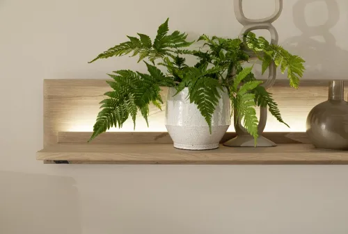 Wohnkombination Alento 2 | Asteiche / Balkeneiche | 3-teilig | LED Beleuchtung