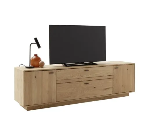 Wohnkombination Freeport | Ast-/ Balkeneiche | 3-teilig | LED Beleuchtung