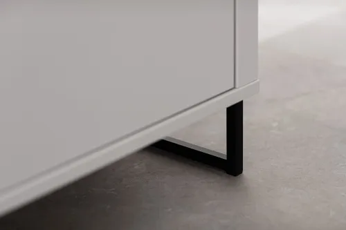 Wohnkombination Louisiana | Modern White | 3-teilig | TV-Board mit Bandbeleuchtung