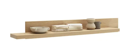 Wohnkombination Moniz | Salbei grün / Eiche Evoke | 3-teilig | mit LED Beleuchtung