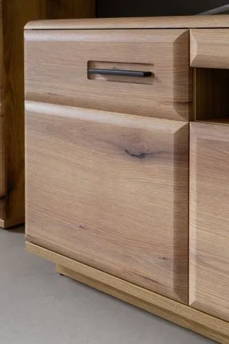 Wohnkombination Naxos 1 | Eiche Evoke | 3-teilig | mit 260 cm Beleuchtung