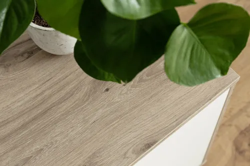 Wohnkombination Santerno 1 | Soft white / Viking Oak | 3-teilig | Komplettset