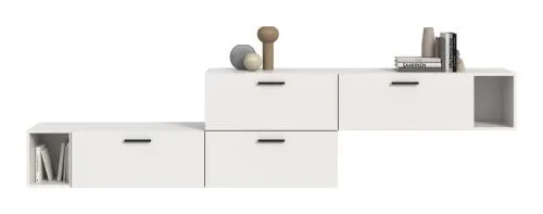 Wohnkombination The One 2 | 6-teilig | weiß Komplettset