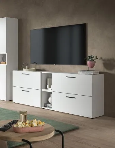 Wohnkombination The One 5 | 6-teilig | weiß ohne Beleuchtung