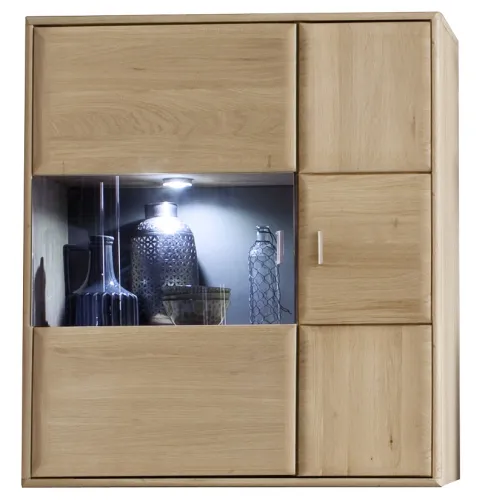 Wohnwand Anbauwand 3 Tarragona | Eiche Bianco | 4-teilig