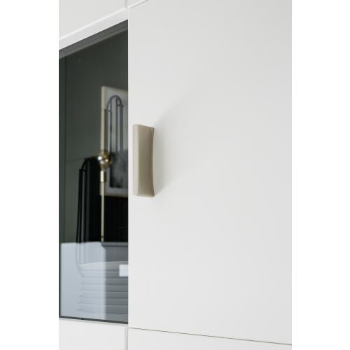 Wohnwand Anbauwand Amora | weiß matt | 3-teilig | LED Beleuchtung